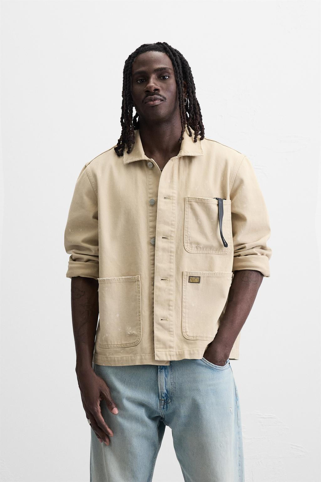 PAINT SPLATTER WASHED JACKET - Zara фото 2