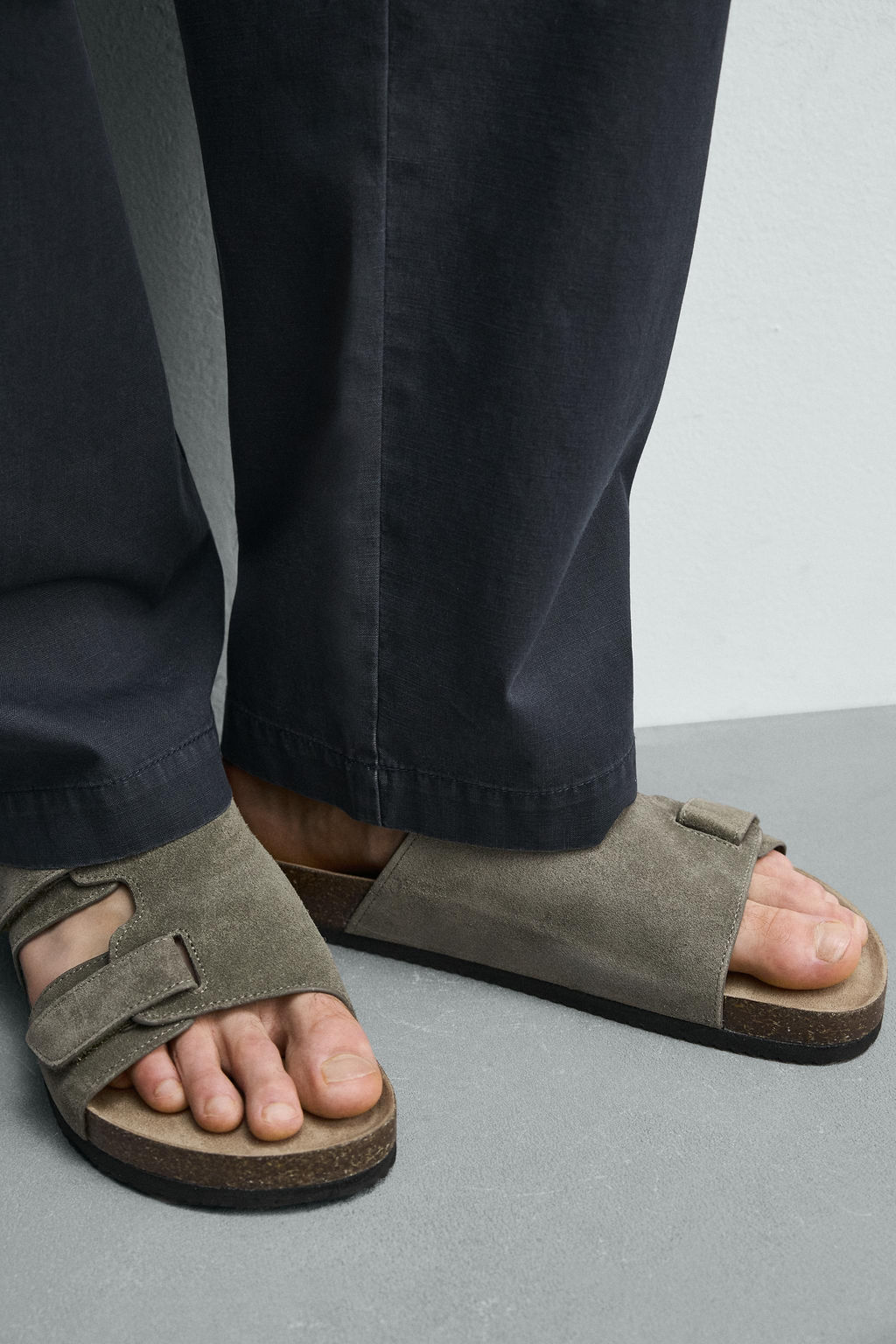 SANDALIA PIEL TIRAS / Verde - Zara фото 3