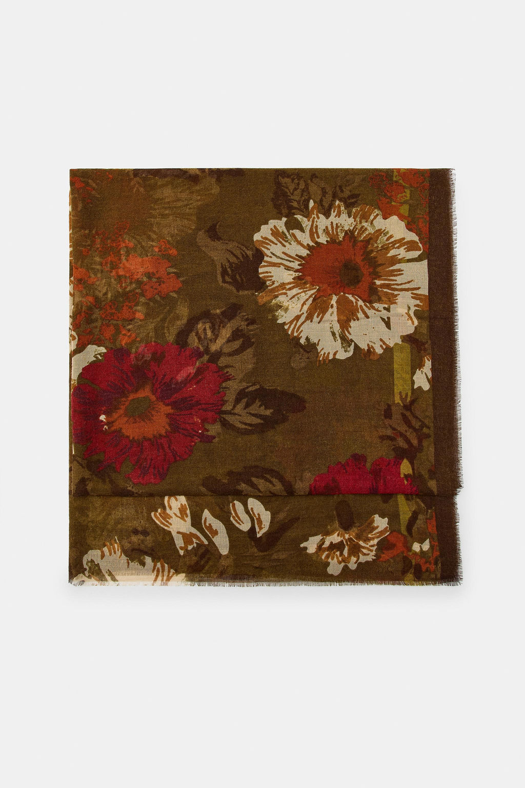 FLORAL PRINT SCARF - Zara фото 3