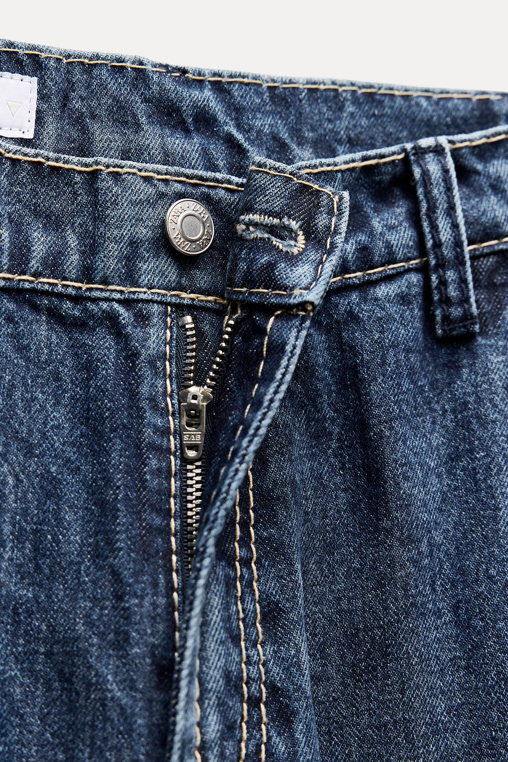 TRF LOOSE-FIT MID-RISE JEANS - Zara фото 4