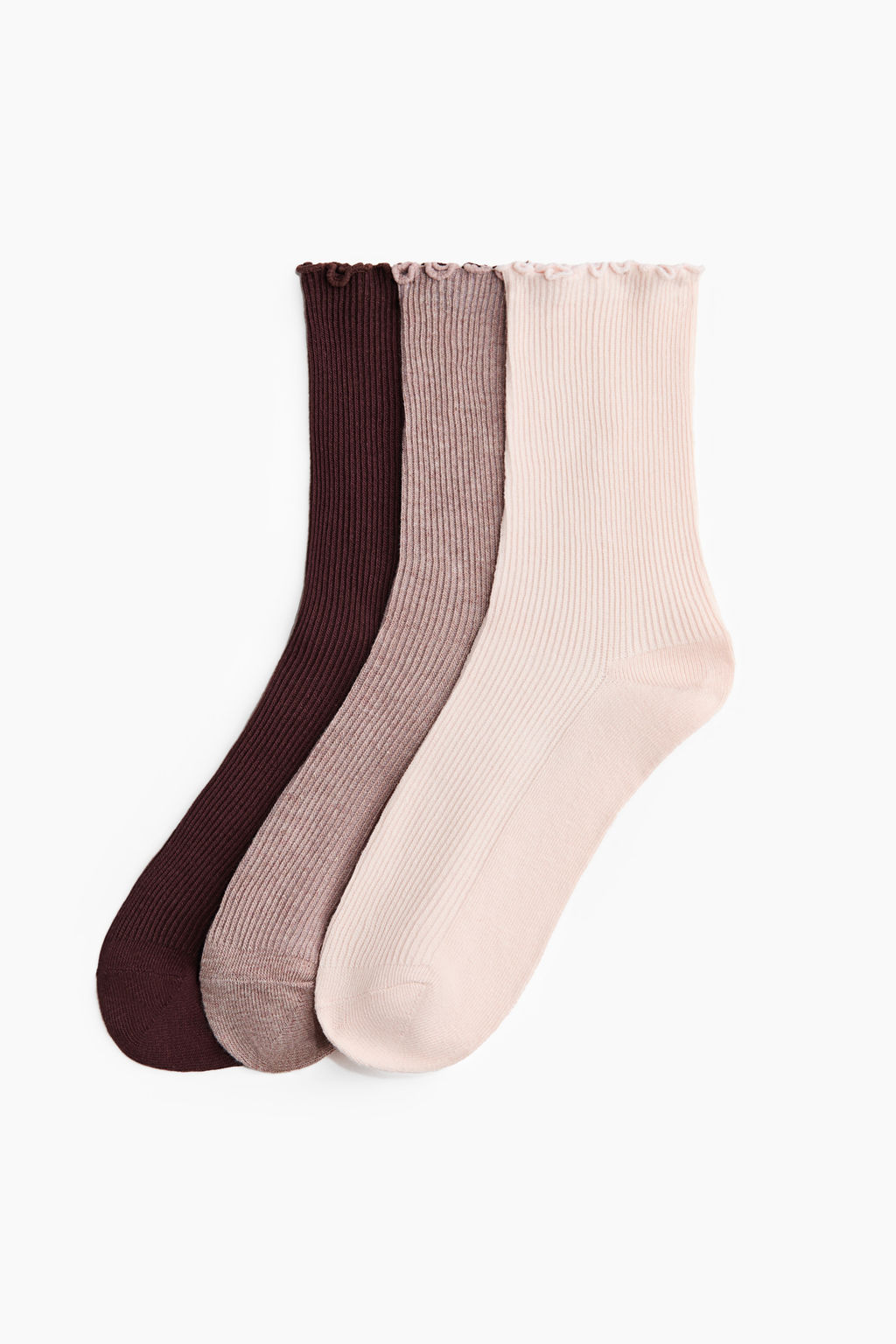 Pack de 3 calcetines con ribete sobrehilado - H&m фото 3
