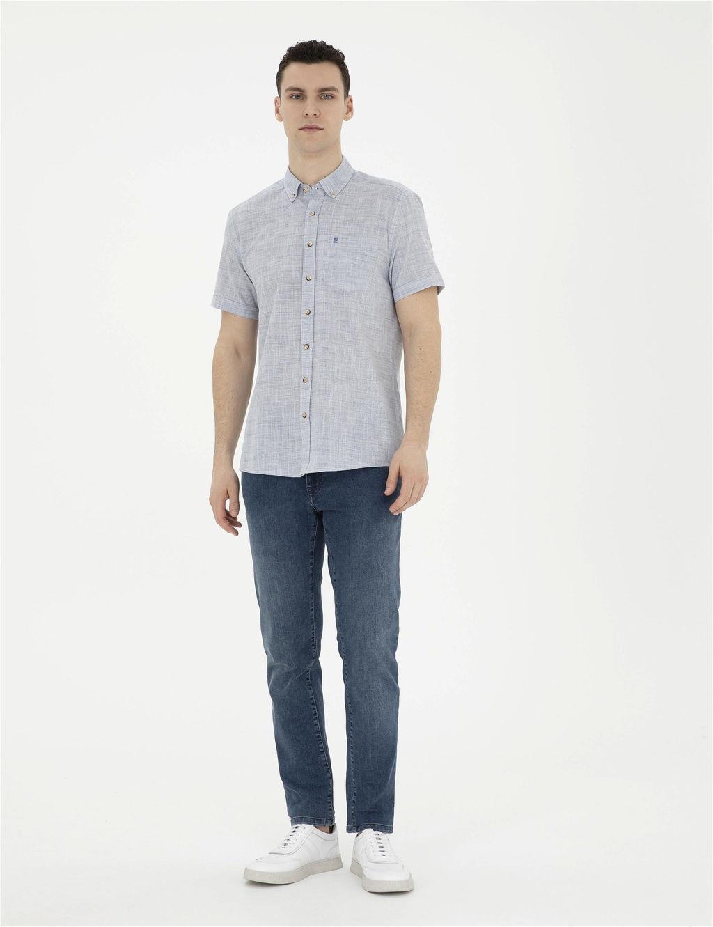 Lacivert Regular Fit K_sa Kollu G_mlek - Pierre cardin фото 4
