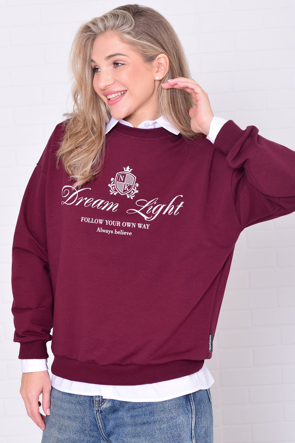 Свитшот женский 6-221 из футера двунитки - Новое кимоно фото 9