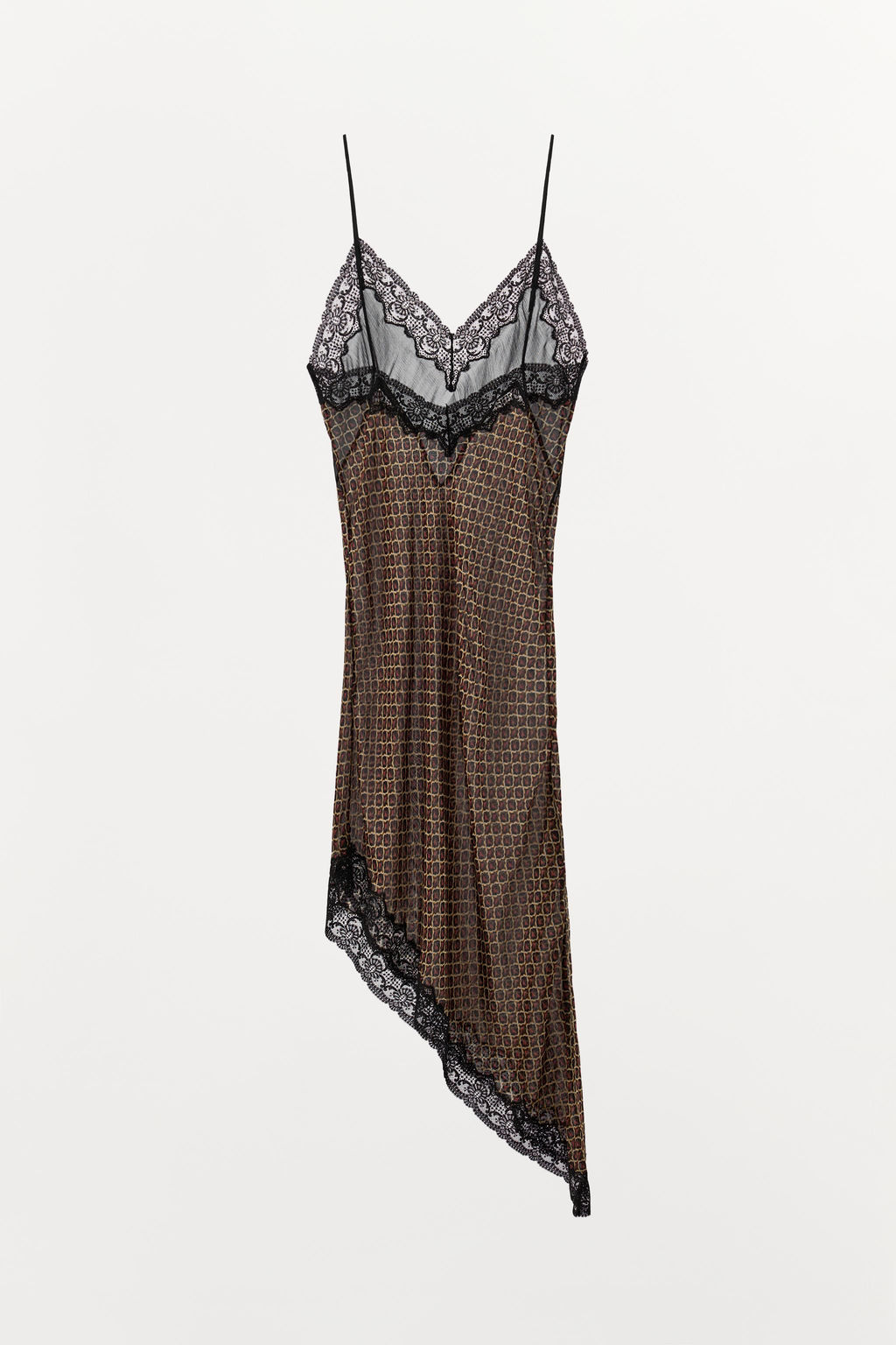 ASYMMETRIC 100% VISCOSE PRINTED DRESS - Zara фото 9