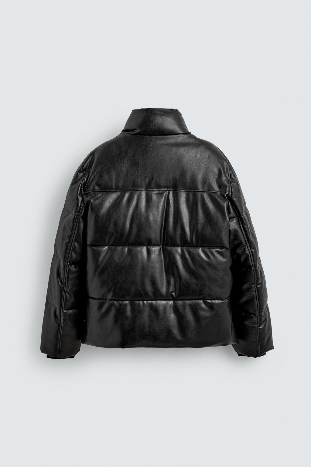 FAUX LEATHER PUFFER JACKET - Zara фото 8
