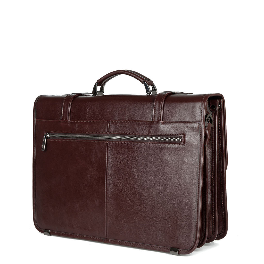15-3787-1 brown, Мужской кожаный портфель, Barcelo Biagi