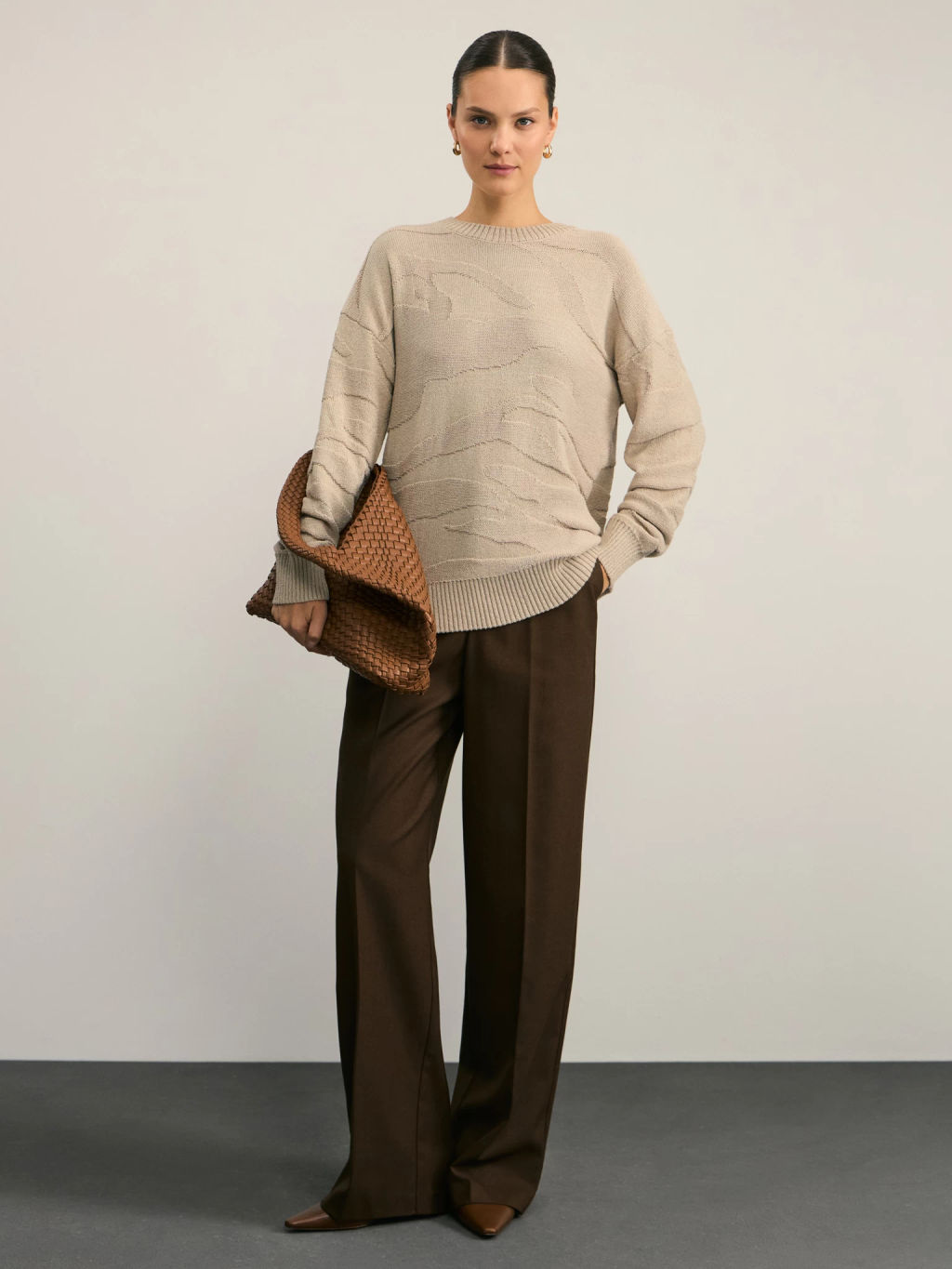 Джемпер с абстрактным рисунком / Zarina  фото 2