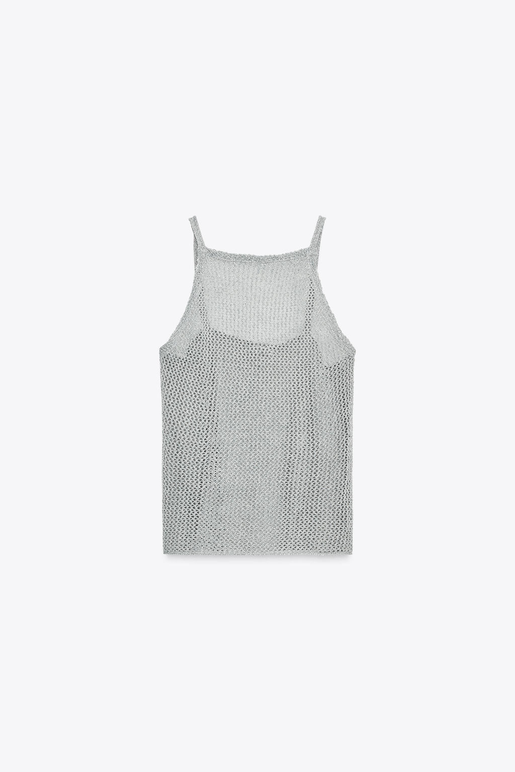 METALLIC THREAD CROCHET TOP - Zara фото 10