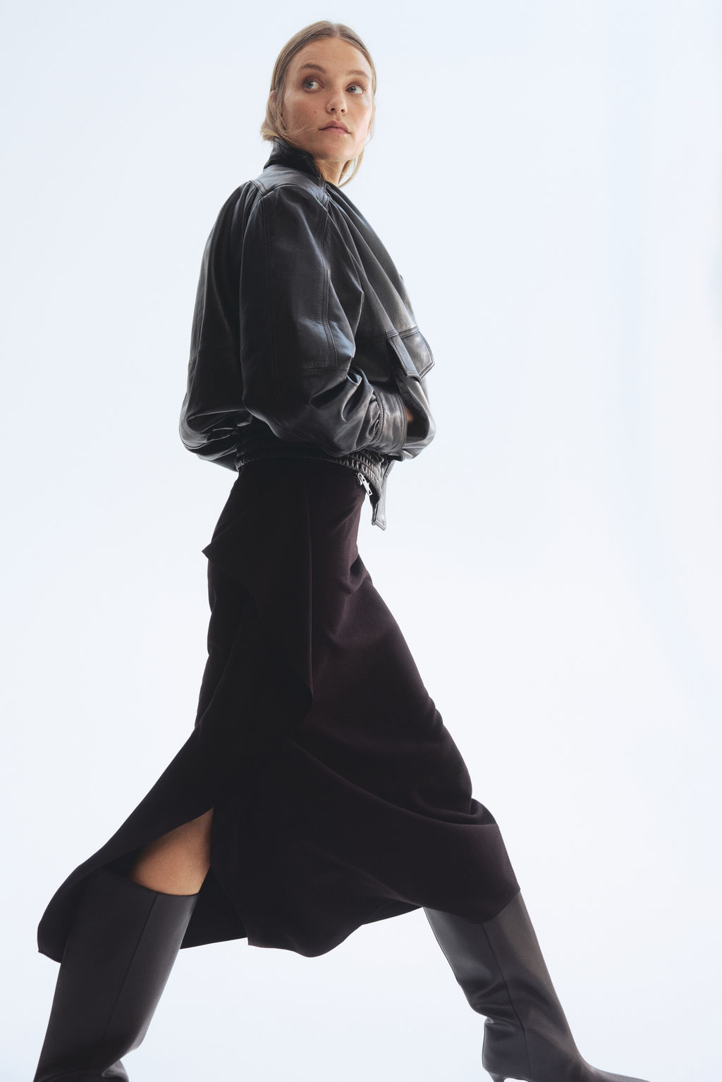 Falda midi con volante - H&m фото 5