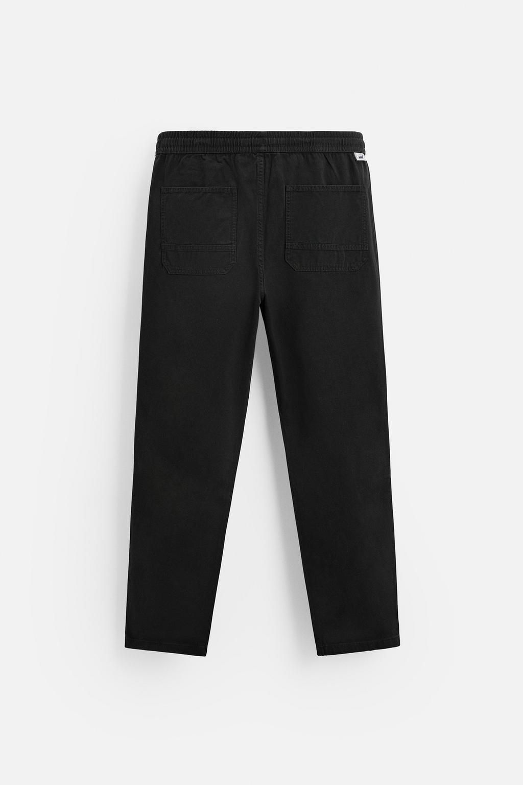 WASHED JOGGER WAIST TROUSERS - Zara фото 24