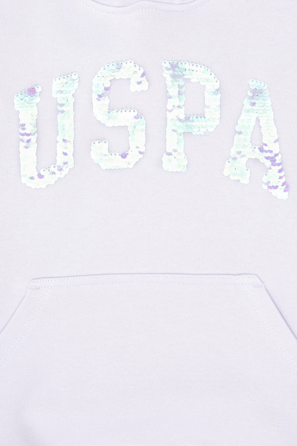 K_z _ocuk Lila Payet __lemeli Kap__onlu Basic Sweatshirt Sepette S_rpriz _ndirim - U.s. polo assn фото 4