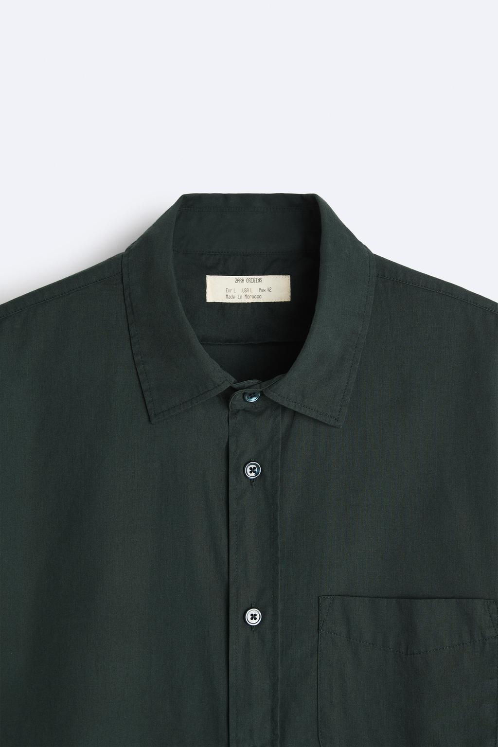 SOLUK EFEKTLI POPLIN GOMLEK - Zara фото 8