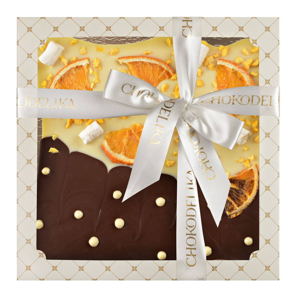 Шоколад темный с украшением Шоколадный дуэт 200 гр