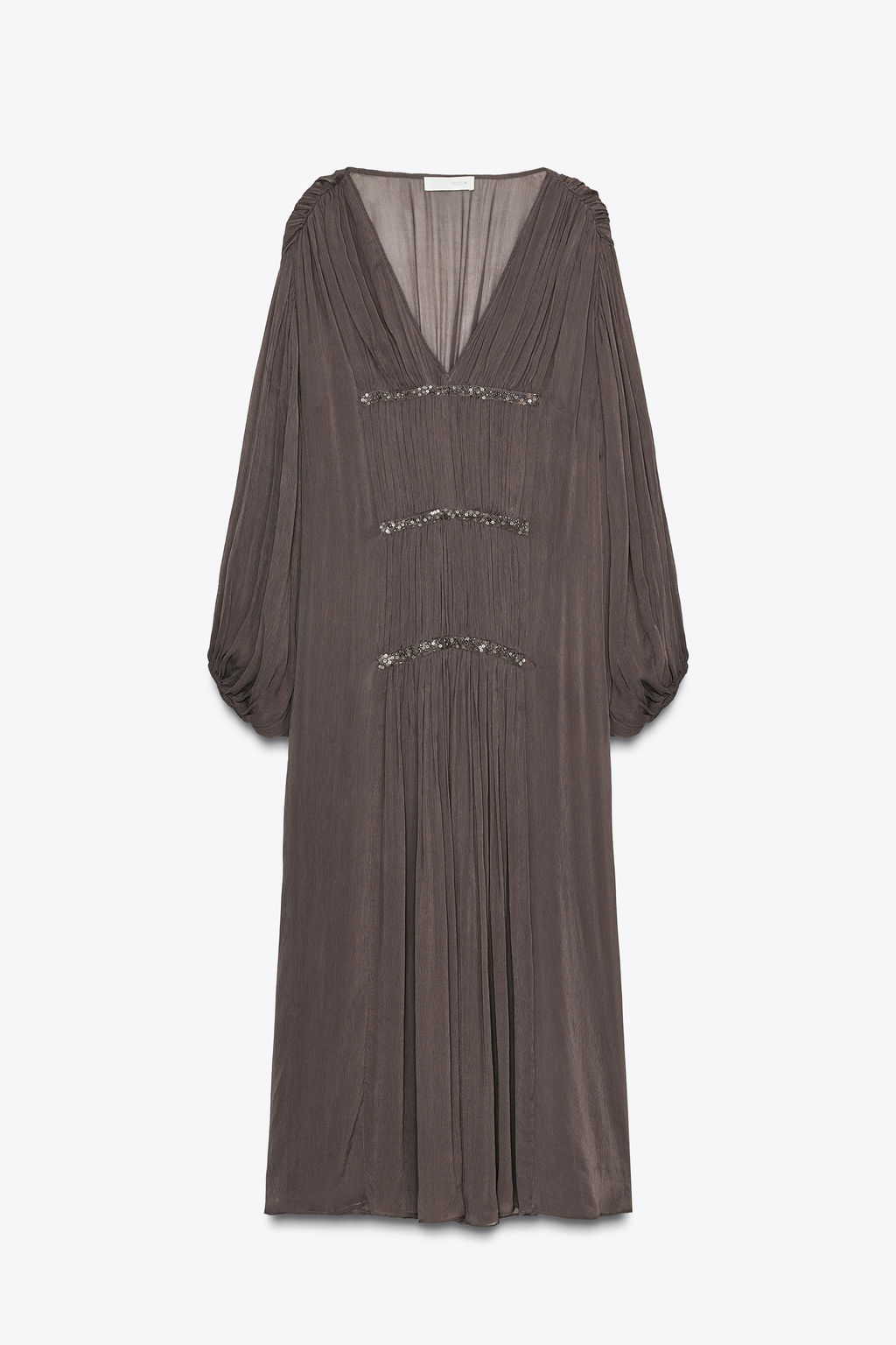 EMBROIDERED BEADED DRESS ZW COLLECTION - Zara фото 6