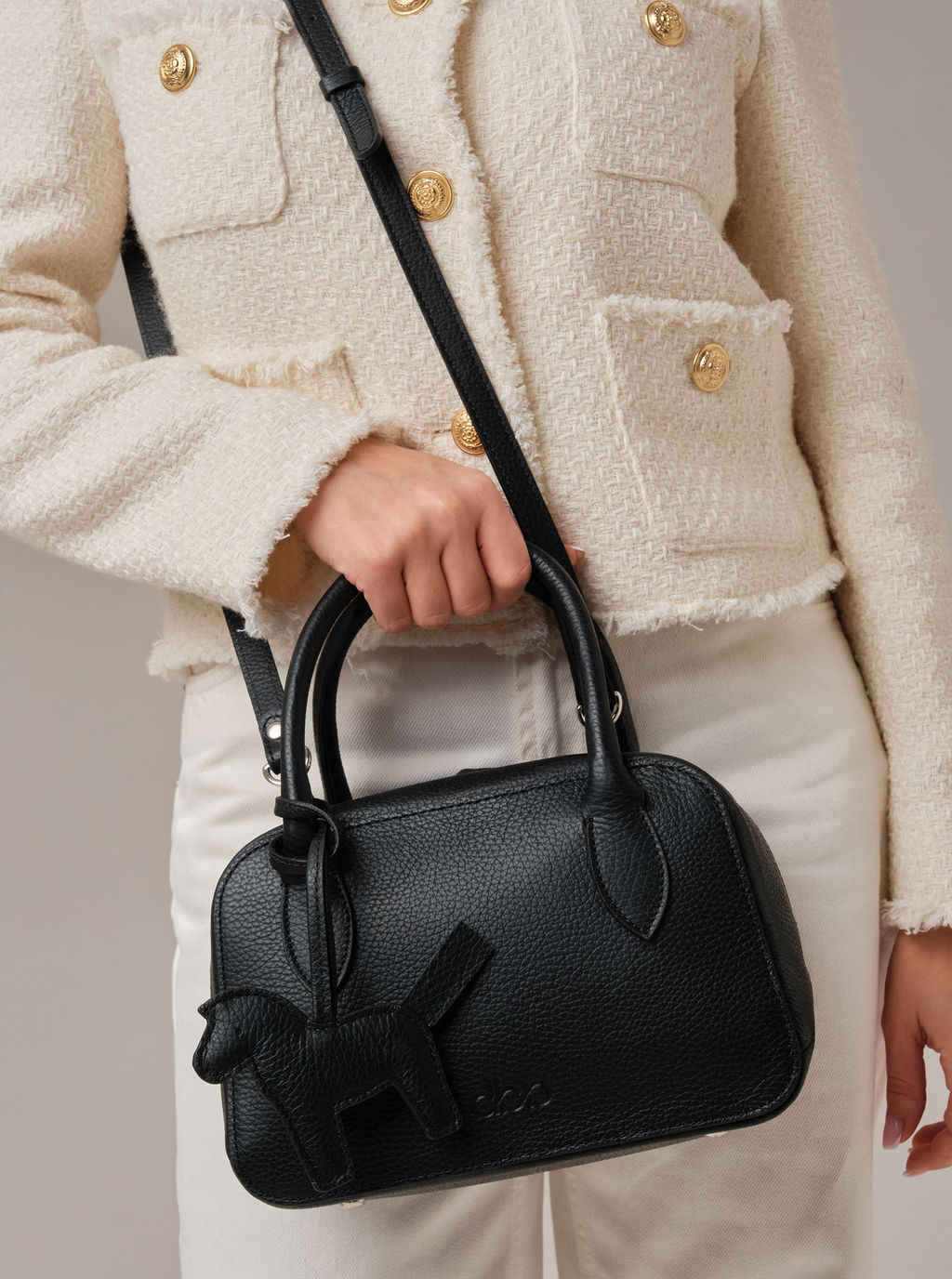 Кожаная сумка Polly summer DBR 31401 черный фото 4