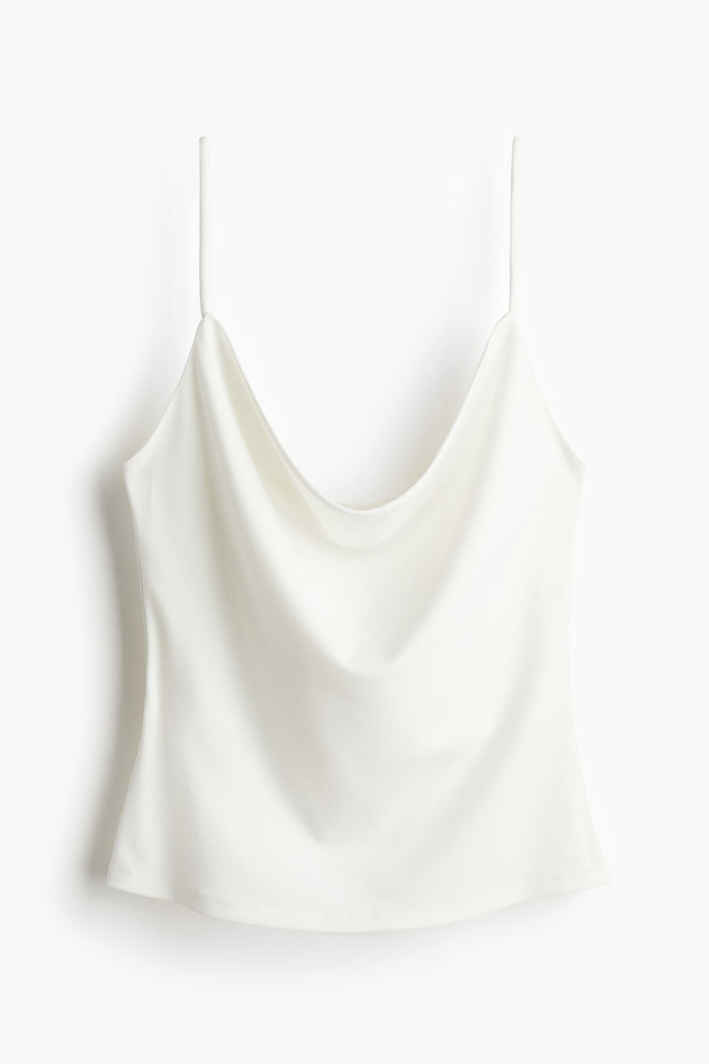 Top de tirantes espagueti con escote drapeado - H&m фото 5