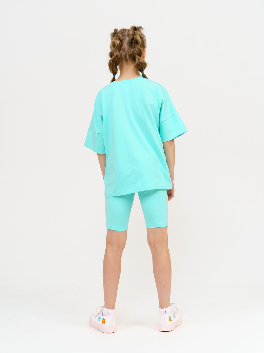 950Д Костюм с велосипедками "Бирюза"