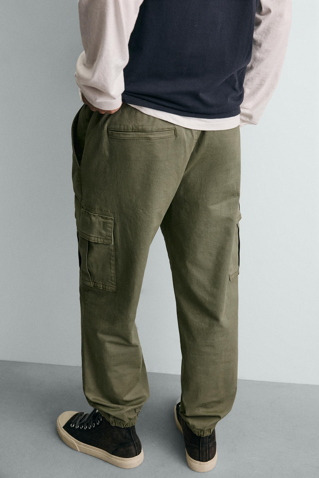 PANTAL?N CARGO SLIM FIT / Khaki - Zara фото 6