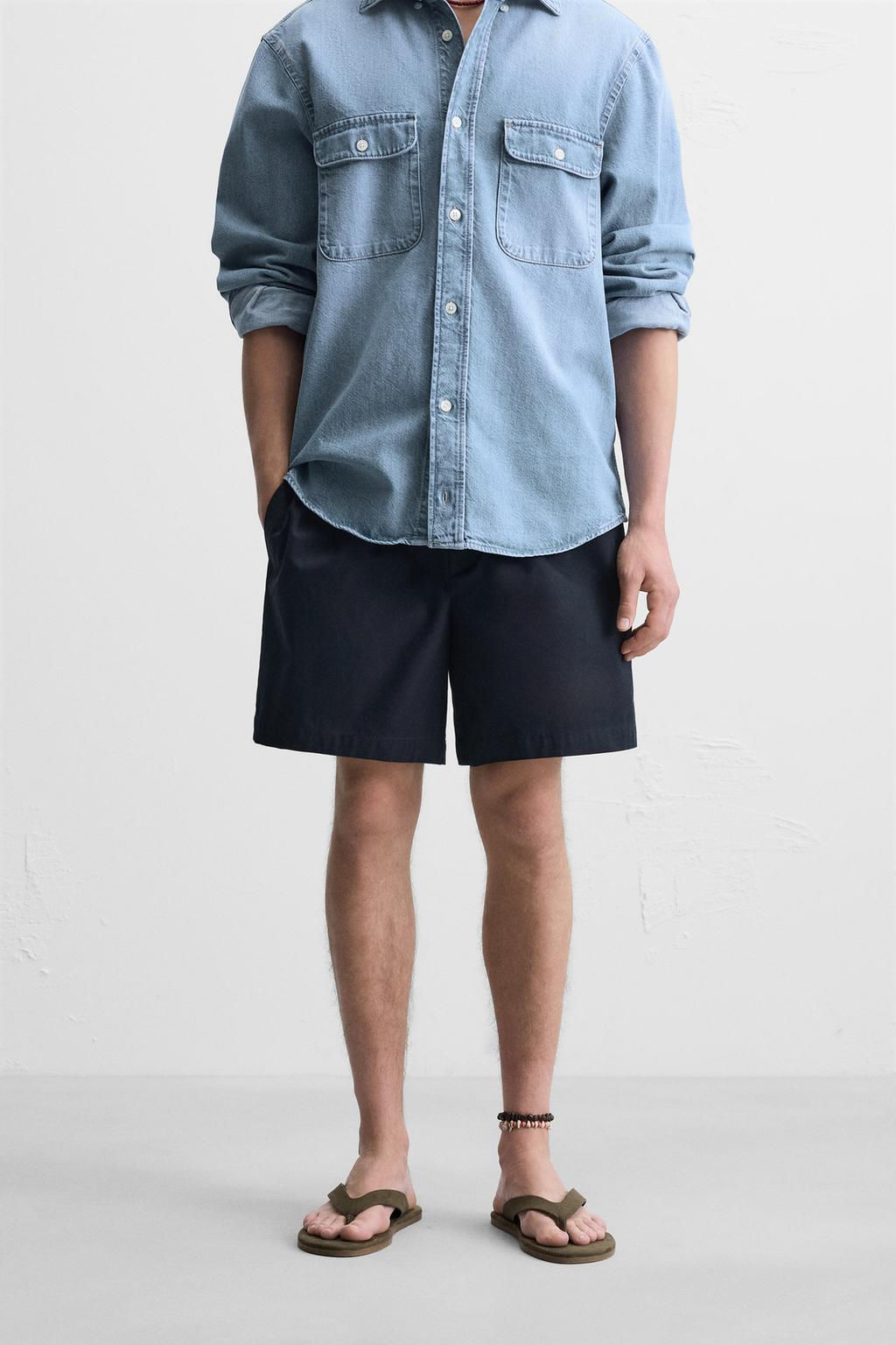 RELAXED FIT BERMUDA SHORTS - Zara фото 2