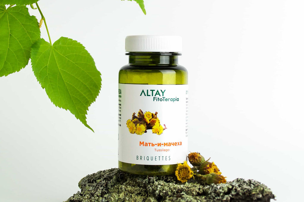 БАД в монобрикетах Мать-и-мачеха Алфит 6606  фото 3
