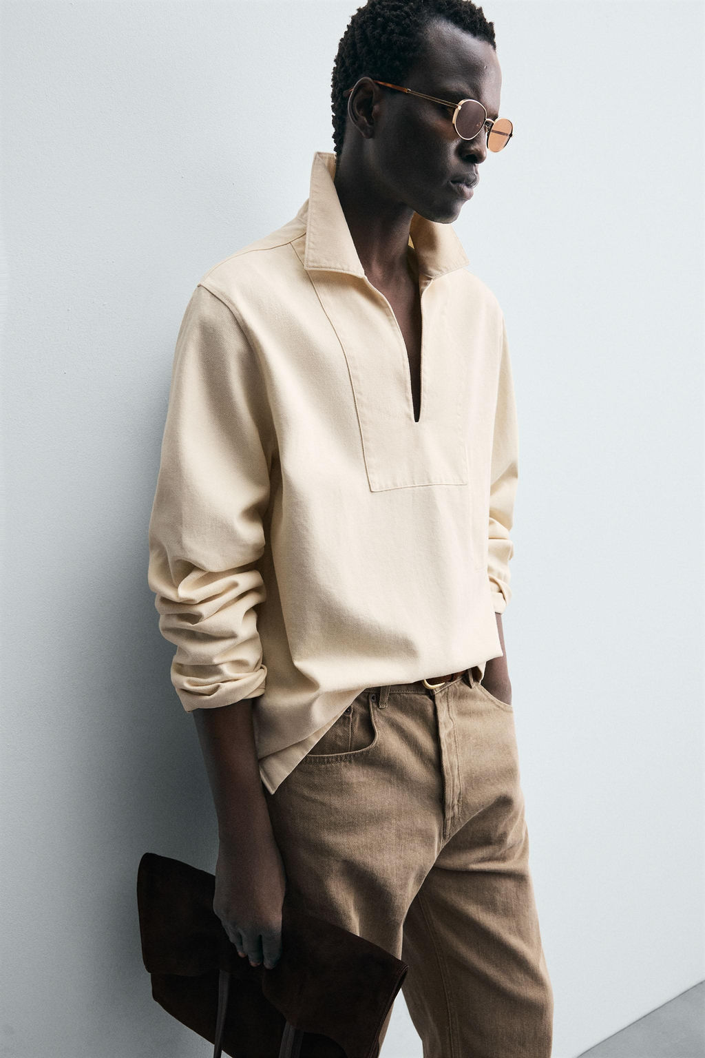 WASHED TEXTURED OVERSHIRT - Zara фото 5