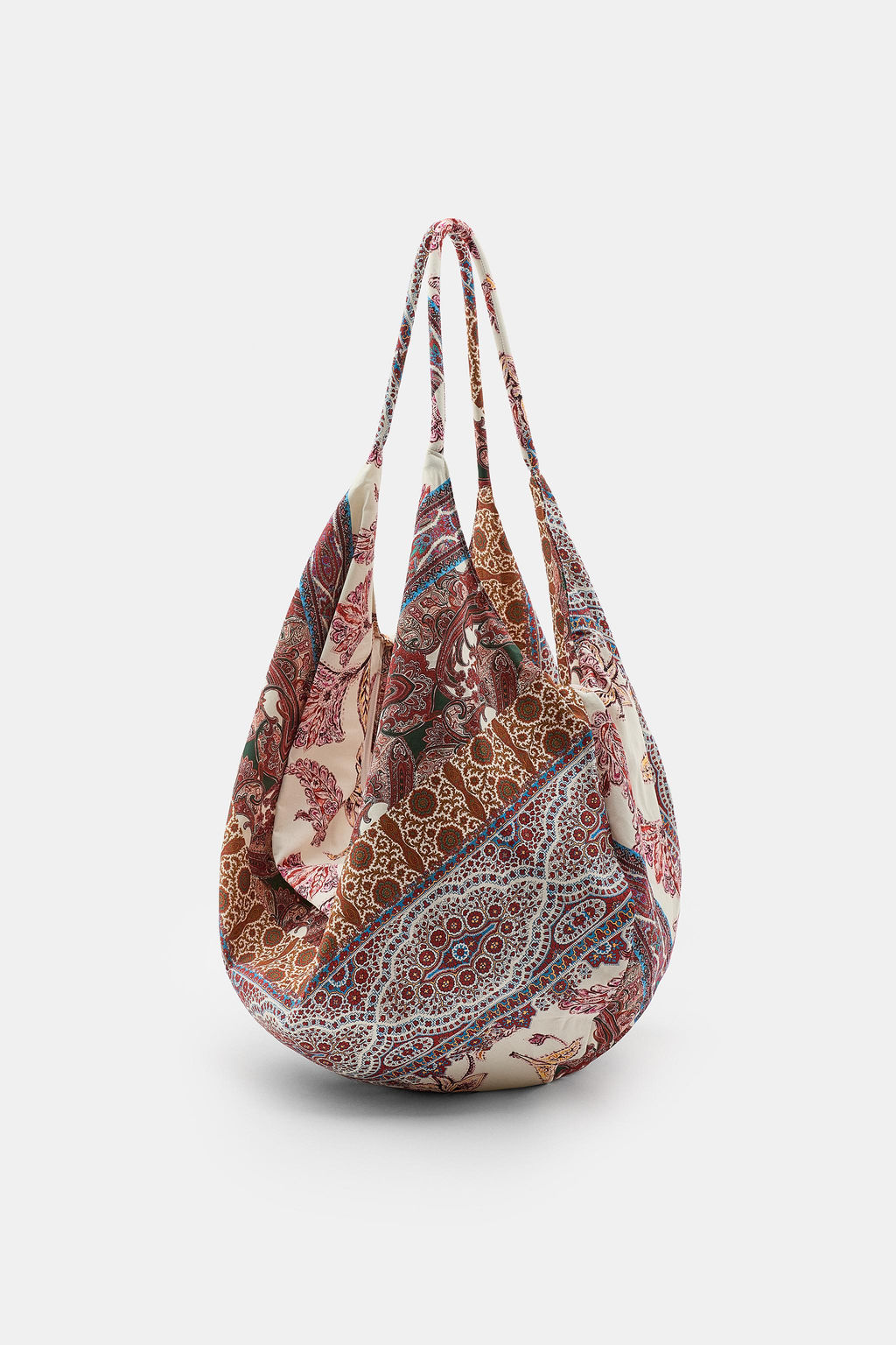 BOLSO ALGOD?N ESTAMPADO PATCHWORK / ?nico - Zara фото 5