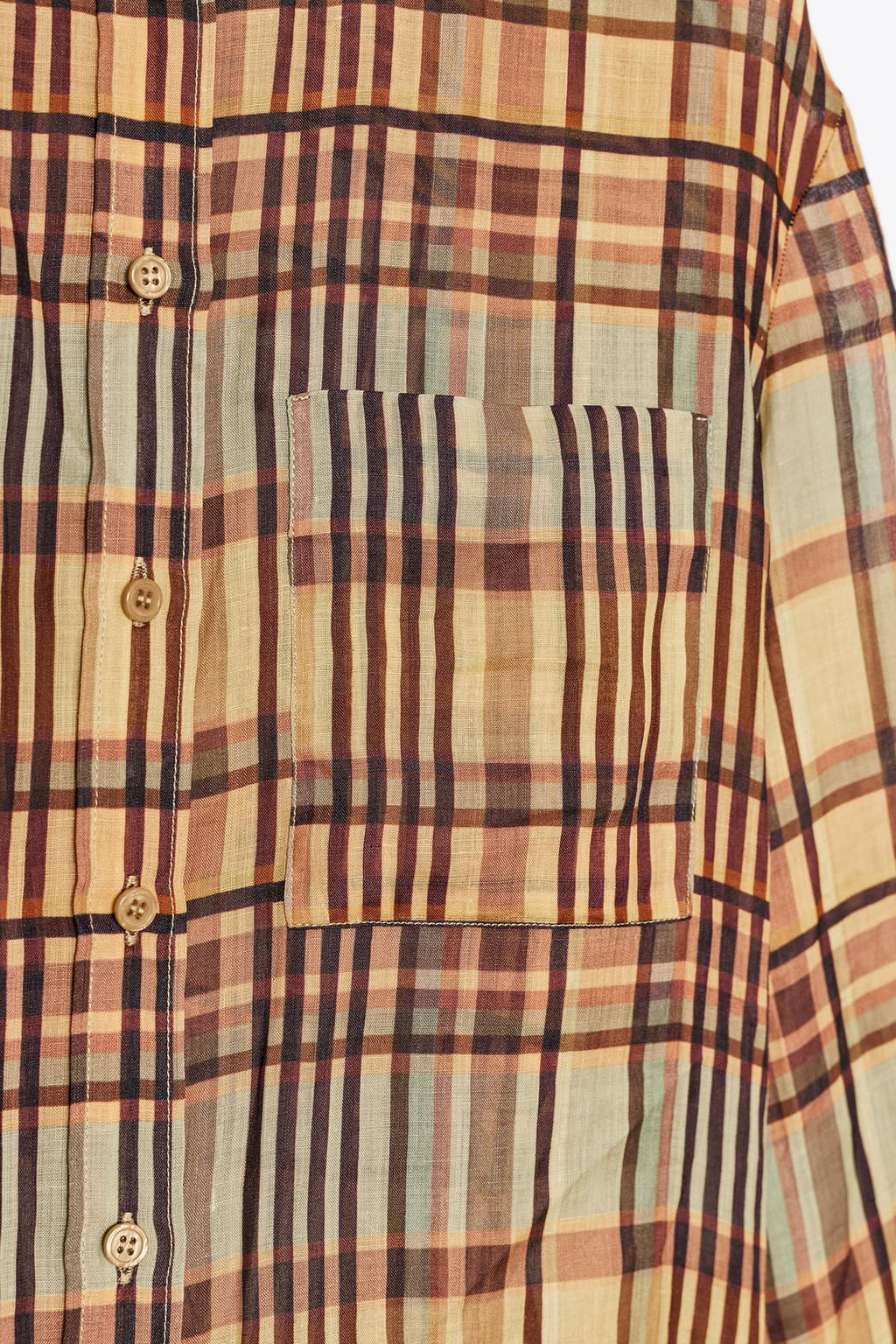 ZW COLLECTION RAMIE CHECK SHIRT - Zara фото 6
