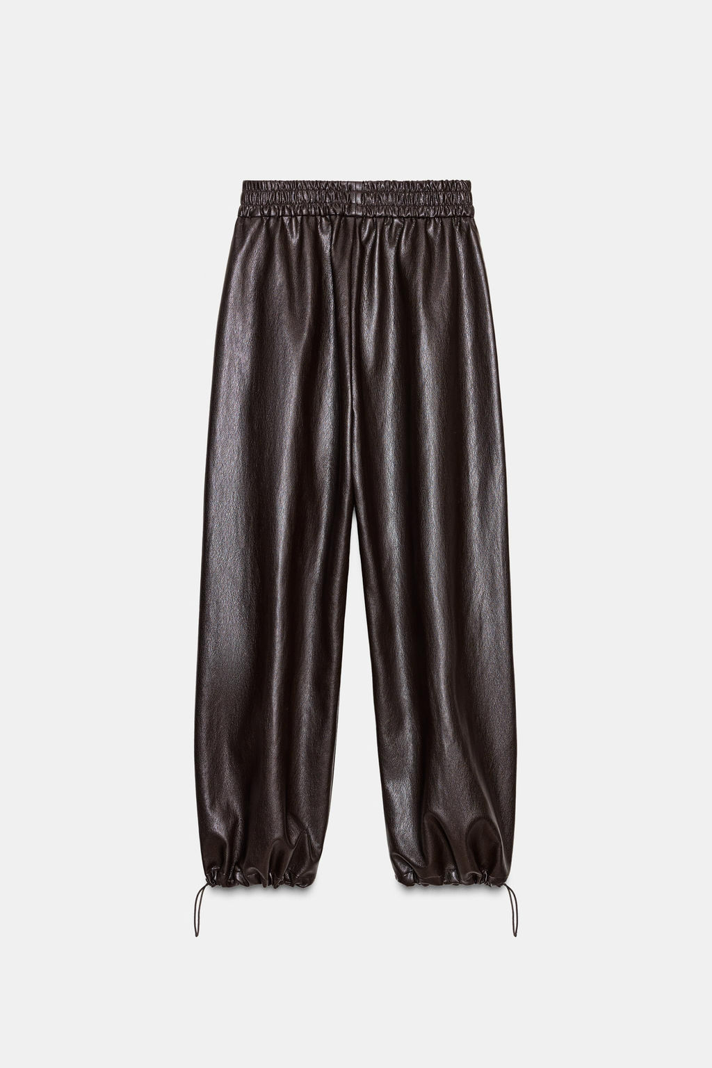 FAUX LEATHER TROUSERS - Zara фото 8