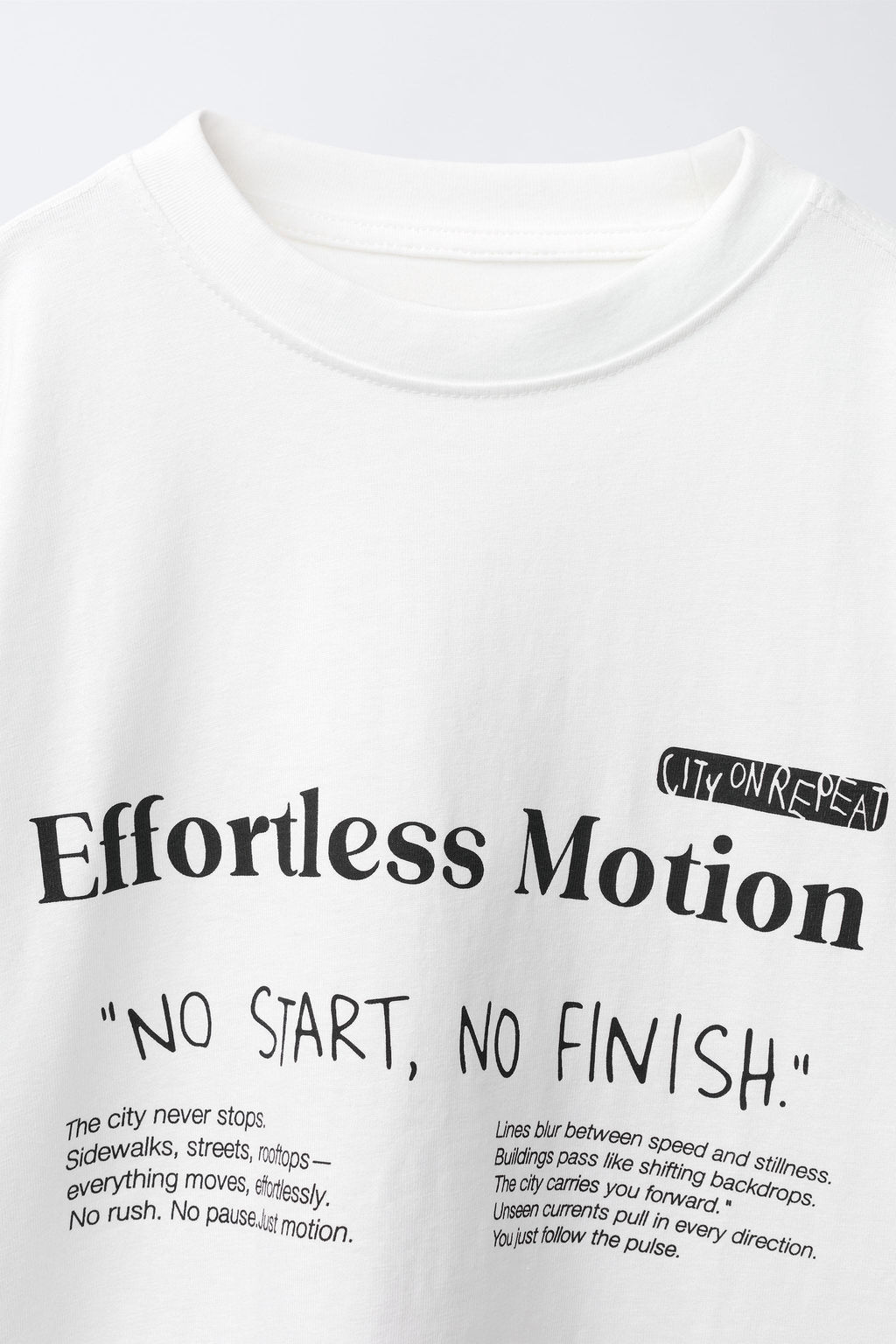 DOUBLE-SLEEVE SLOGAN T-SHIRT - Zara фото 3
