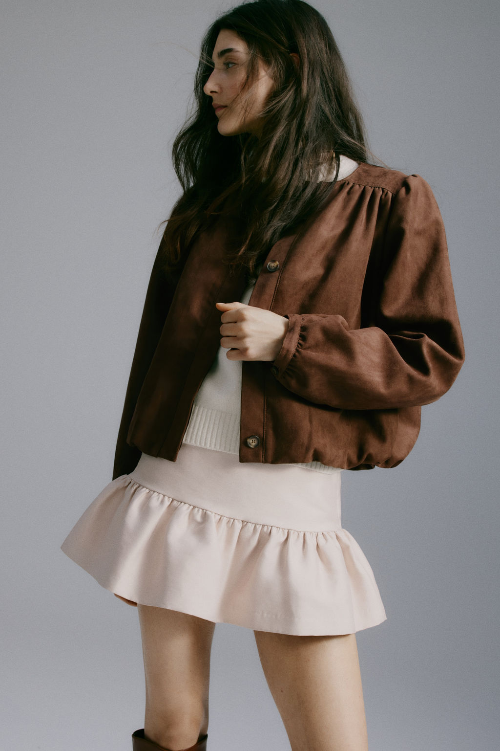 Chaqueta oversize de sarga - H&m фото 6