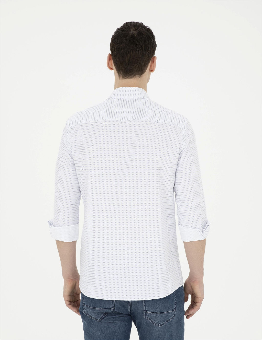 Saks Slim Fit Uzun Kollu G_mlek - Pierre cardin фото 5