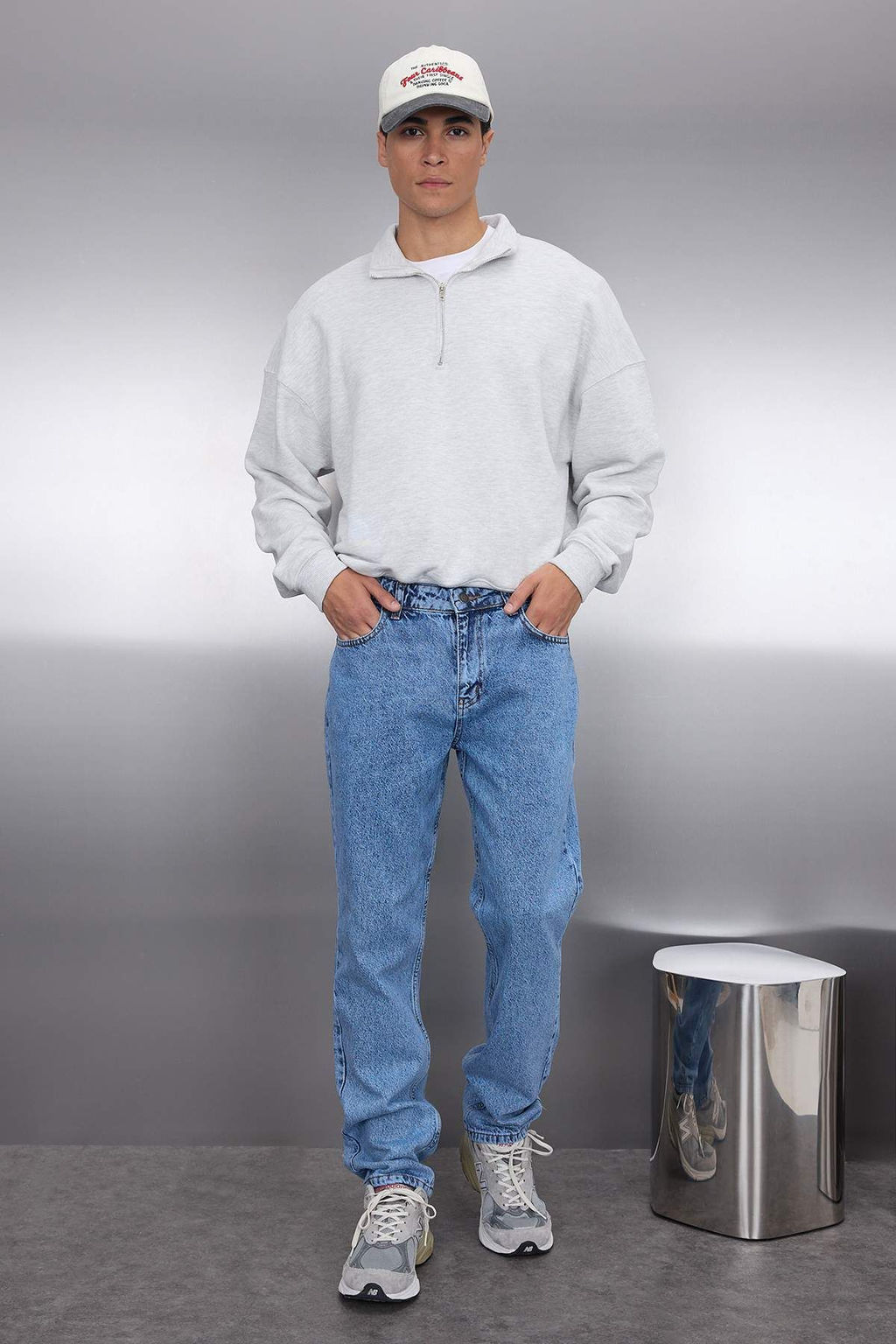 TRENDYOL MAN Mavi %100 Pamuk Regular Fit Jeans Kot Pantolon TMNAW22JE0059