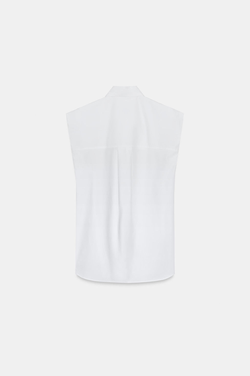 CAMISA RAYAS LAZADAS ZW COLLECTION / Blanco - Zara фото 8