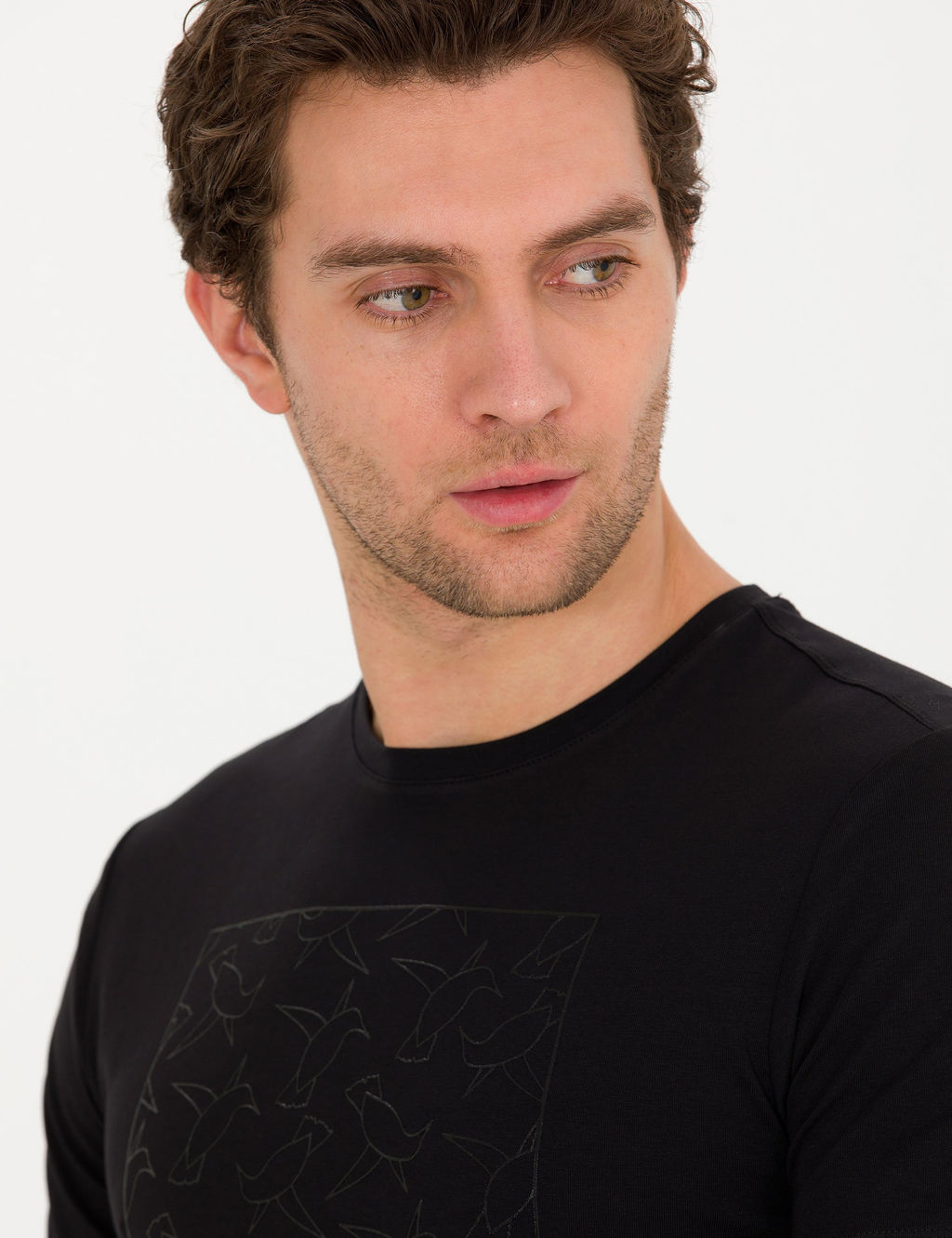 Черная облегающая футболка - Cacharel фото 2