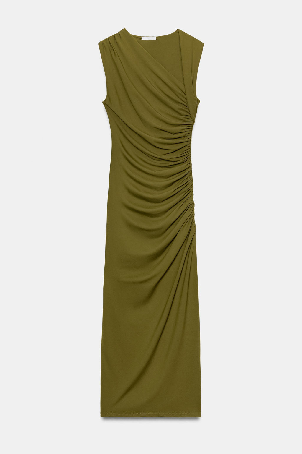VESTIDO MIDI DRAPEADO / Oliva - Zara фото 8