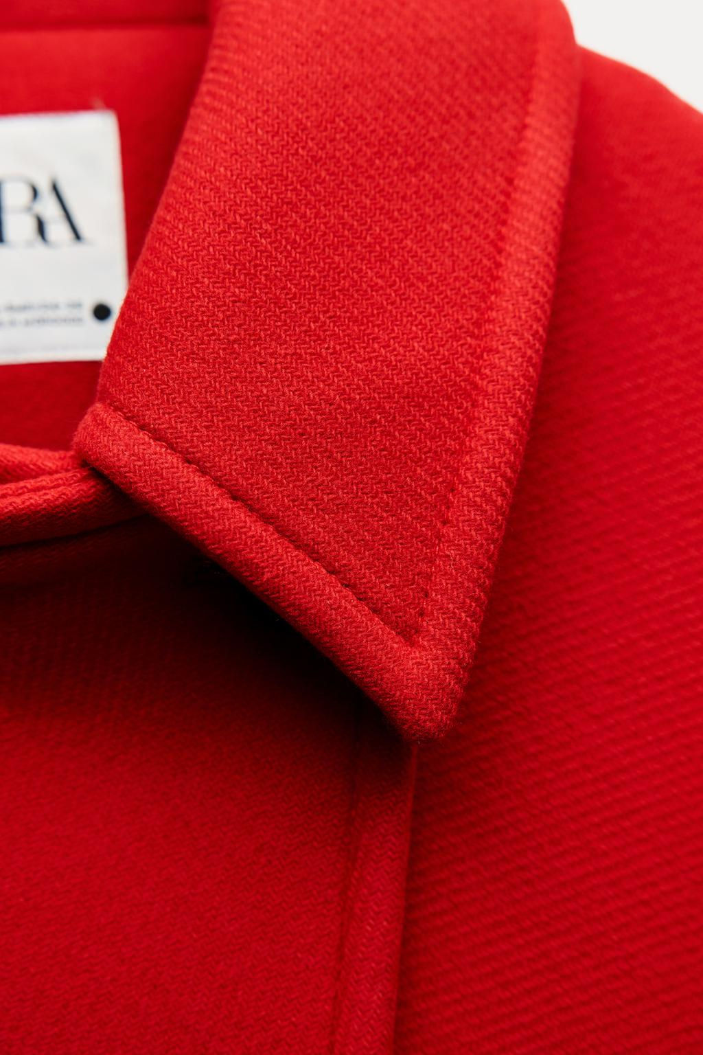 WOOL BLEND OVERSIZED COAT ZW COLLECTION - Zara фото 6