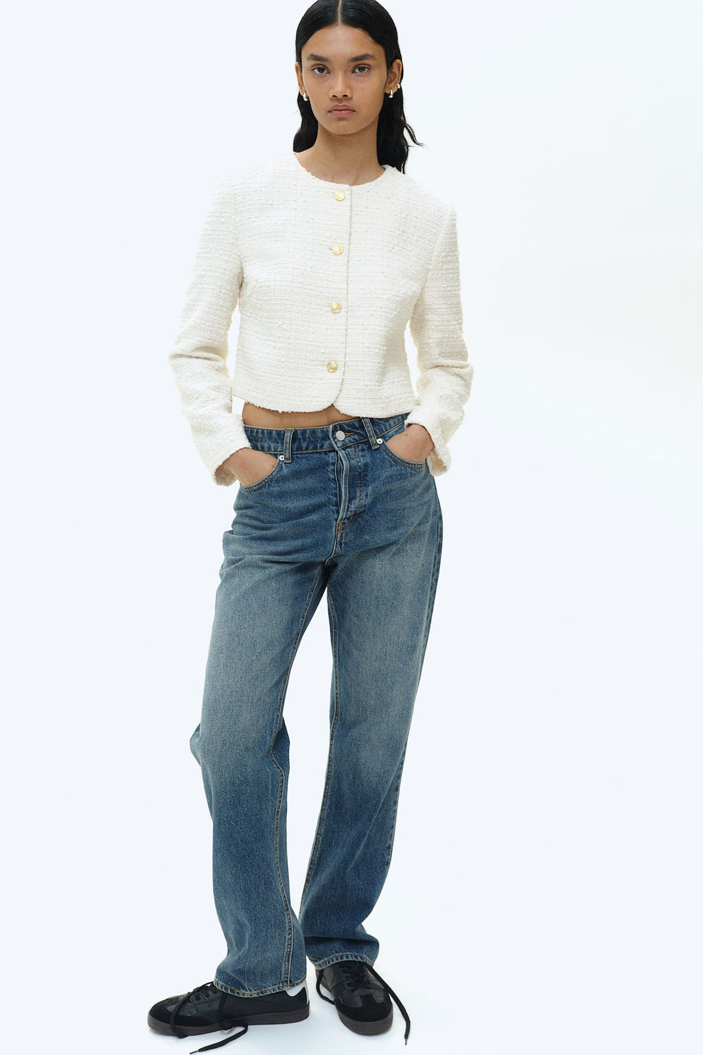 Chaqueta corta en boucle - H&m фото 2