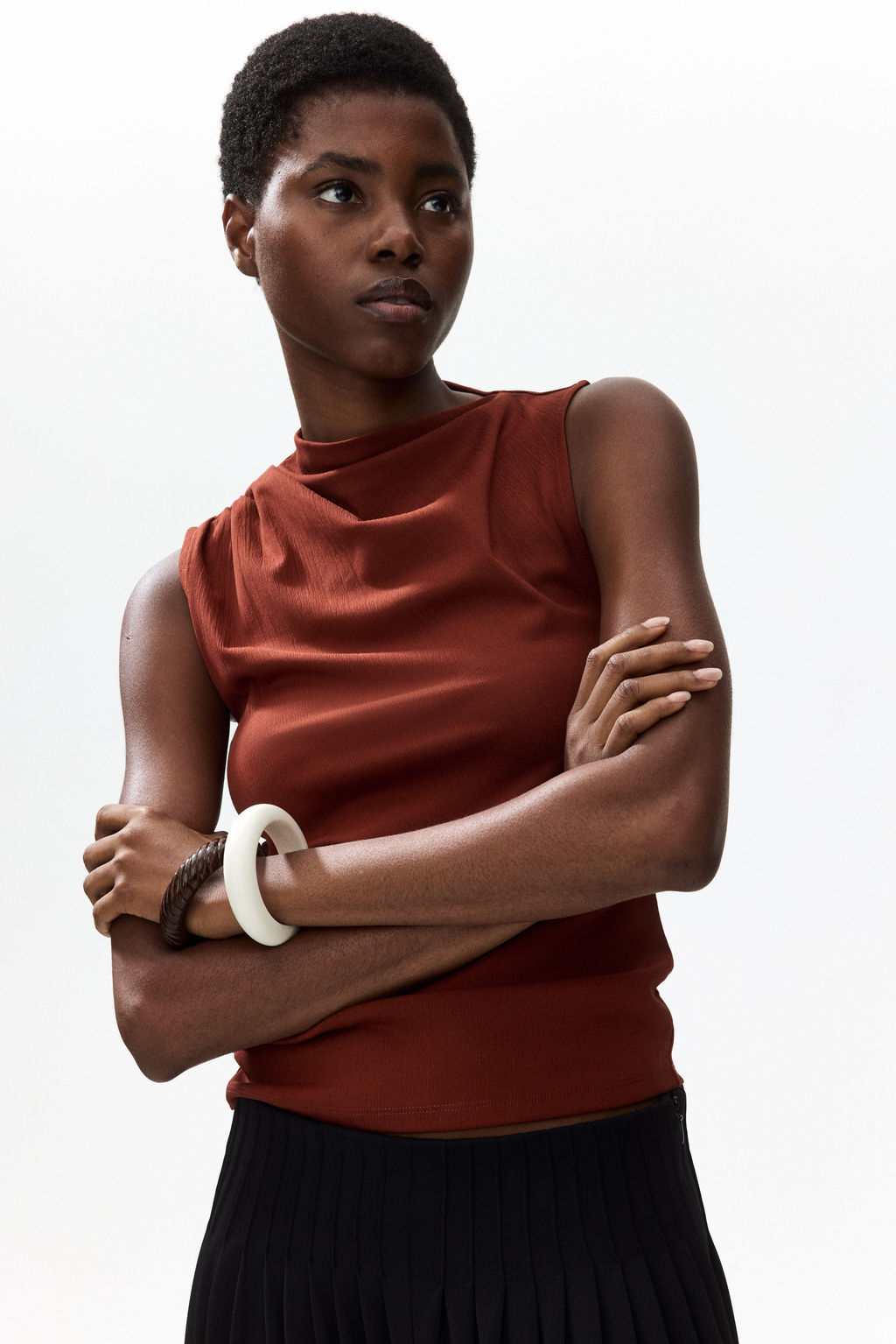 Top drapeado con efecto arrugado - H&m фото 4