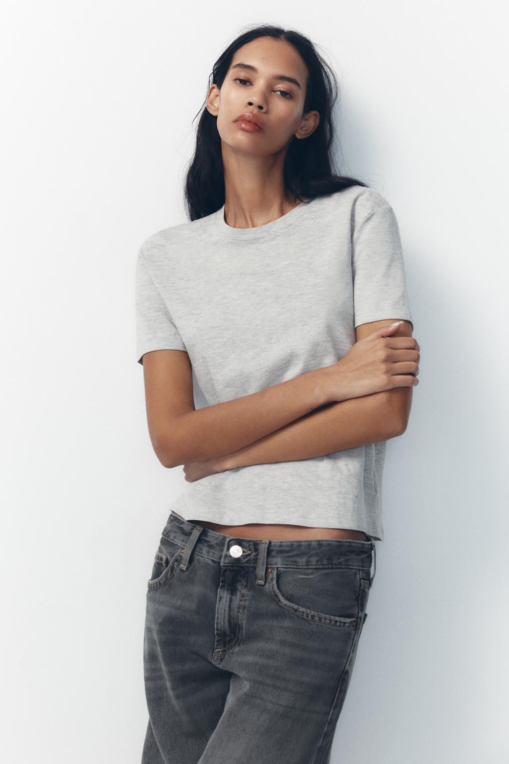 TRF WIDE-LEG MID-WAIST JEANS - Zara фото 4