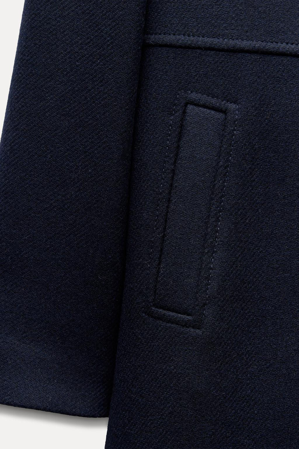 WOOL BLEND DOUBLE-BREASTED COAT - Zara фото 23