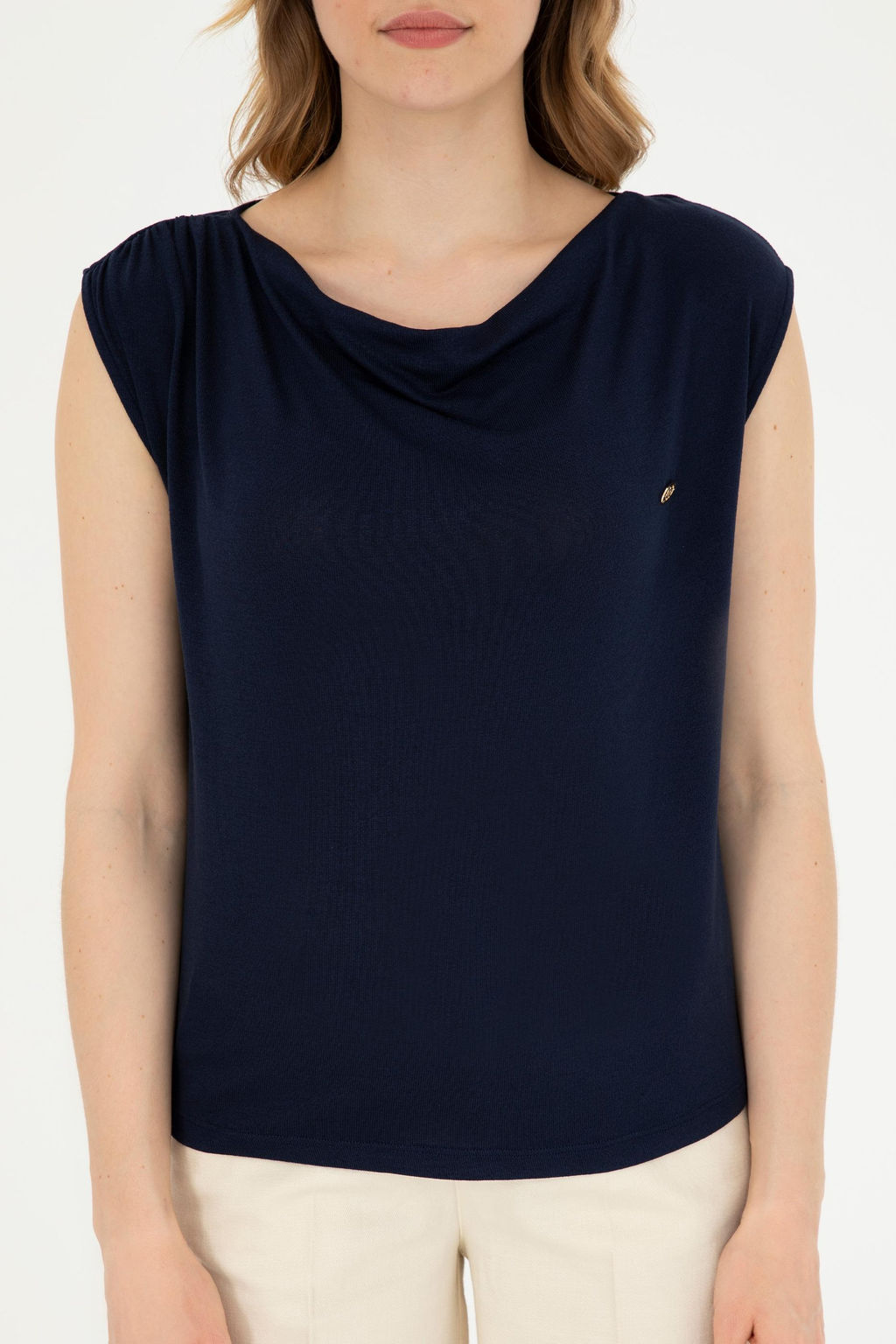 Женская темно-синяя футболка - U.s. polo assn фото 13