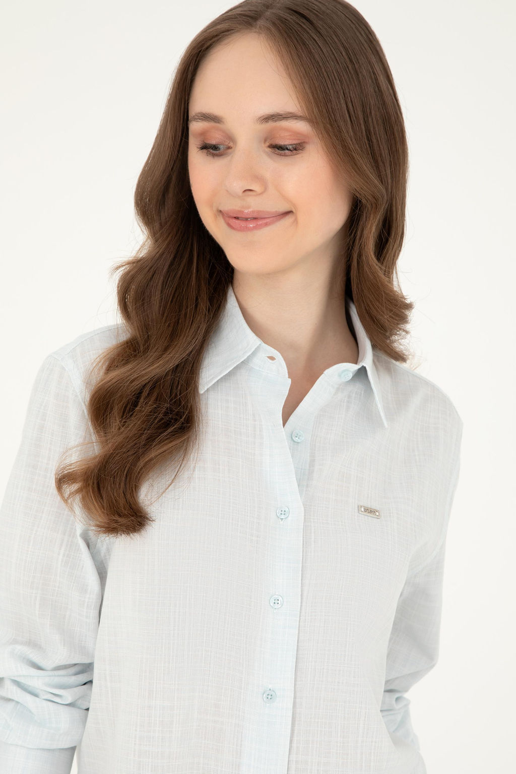 Kad_n A__k Mavi Uzun Kollu G_mlek - U.s. polo assn фото 2