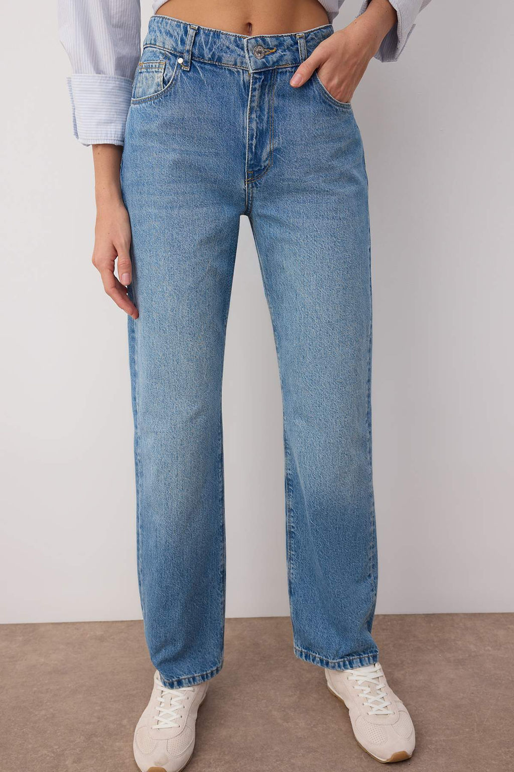 Mavi Normal Bel Duz Paca Straight Jeans TWOAW26JE00061