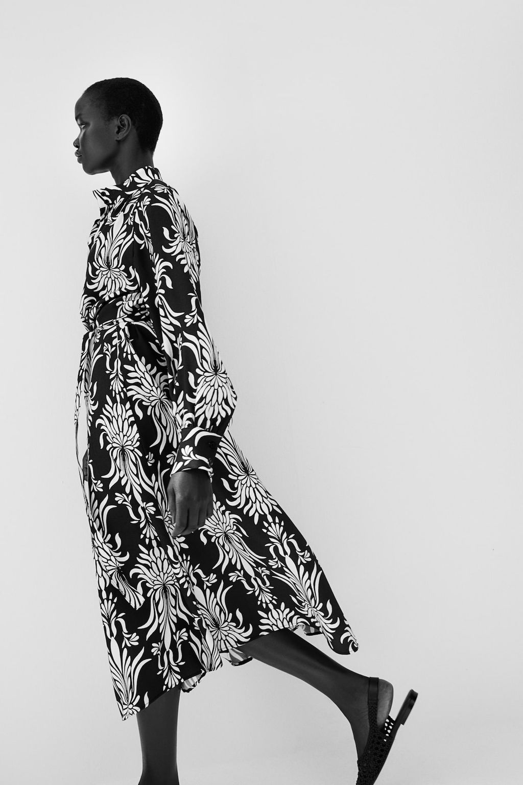 Vestido midi con cuello - H&m фото 3