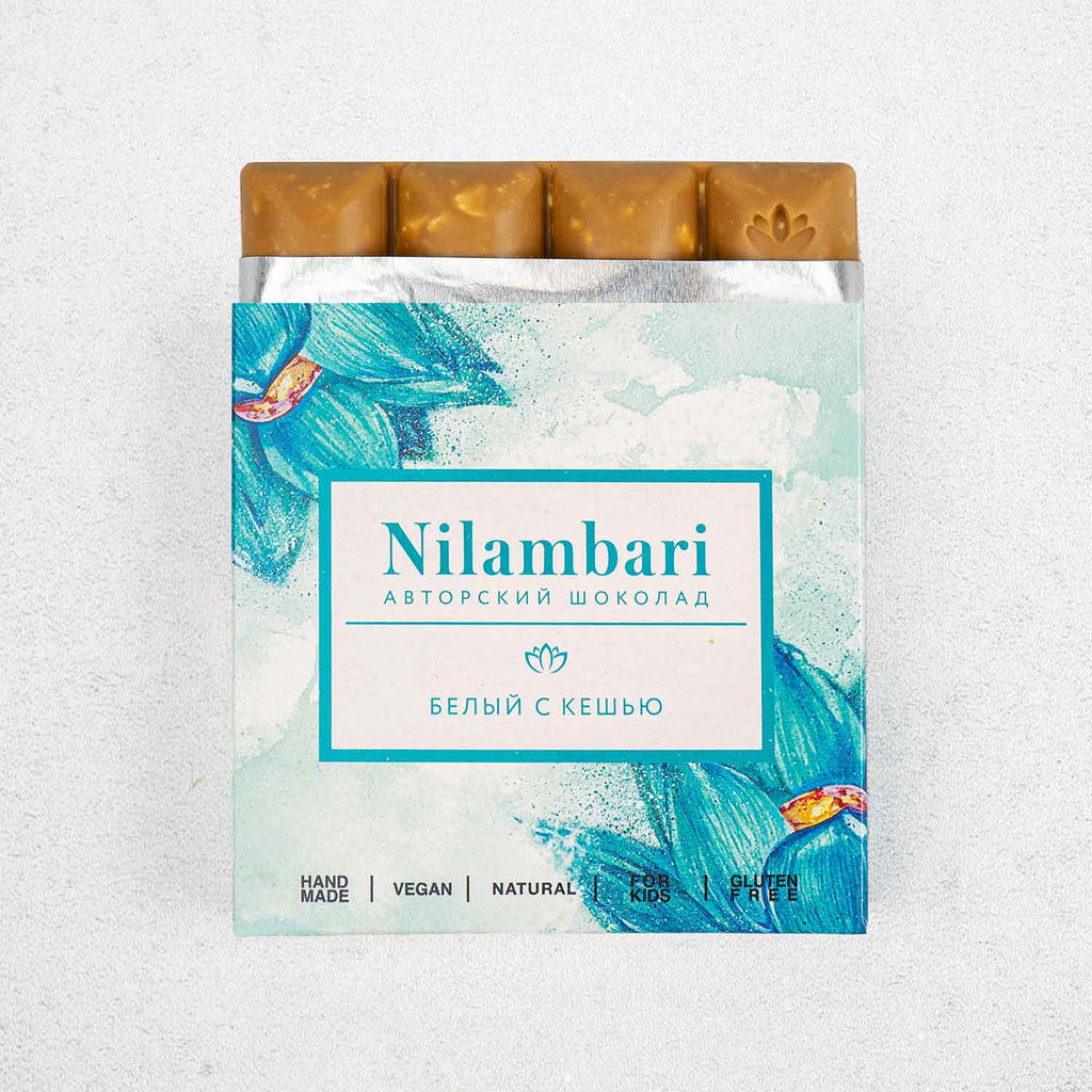 Шоколад Nilambari белый c кешью
