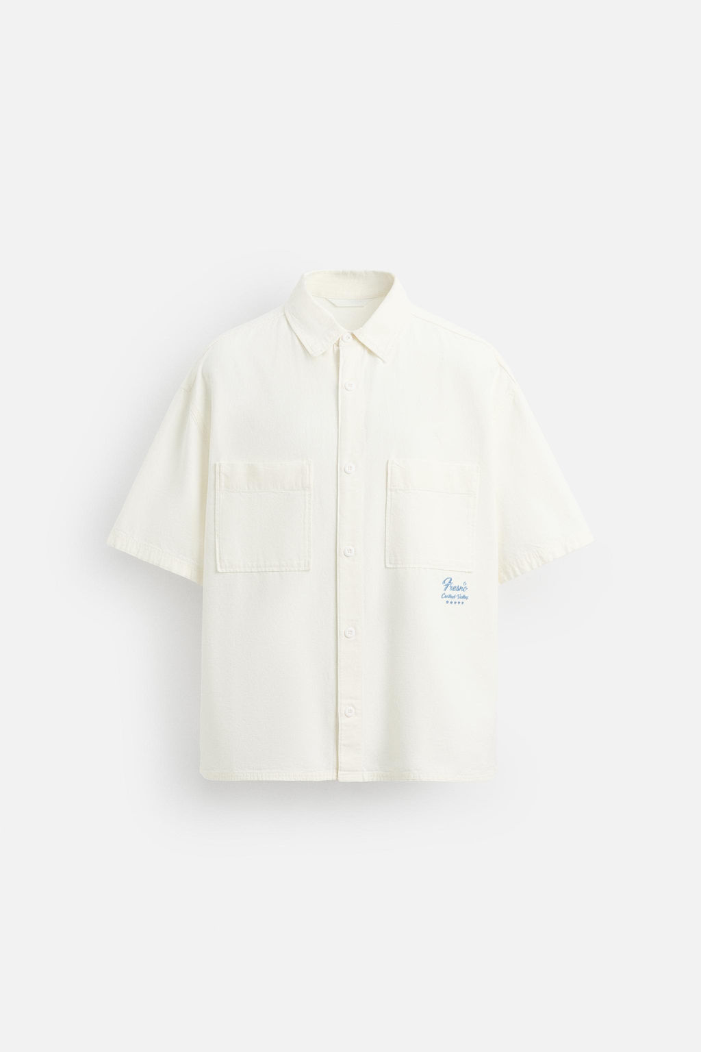 CONTRAST EMBROIDERY SHIRT - Zara фото 7
