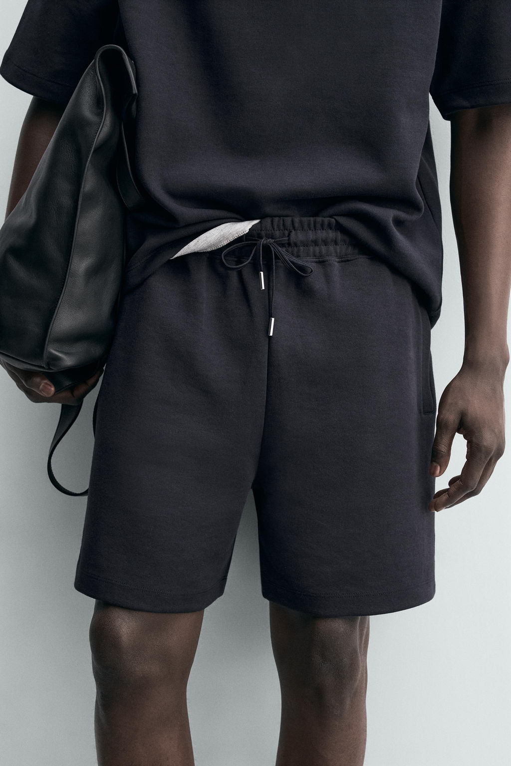 BERMUDA JOGGER RELAXED FIT INTERLOCK / Azul profundo - Zara фото 5
