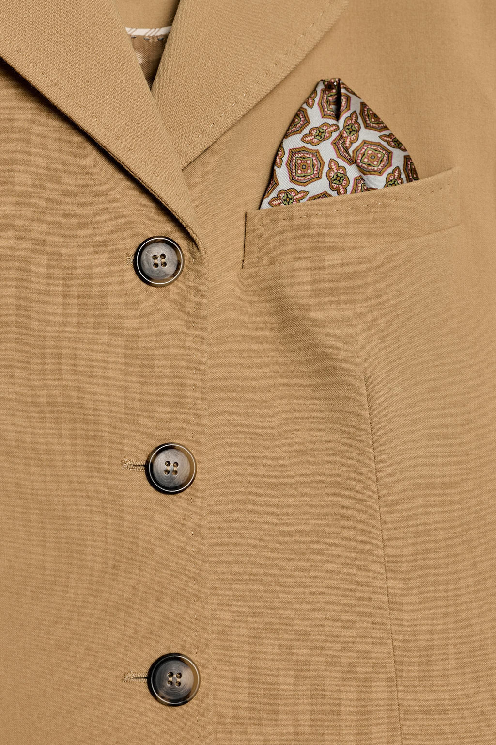 FITTED BLAZER WITH CONTRAST SCARF ZW COLLECTION