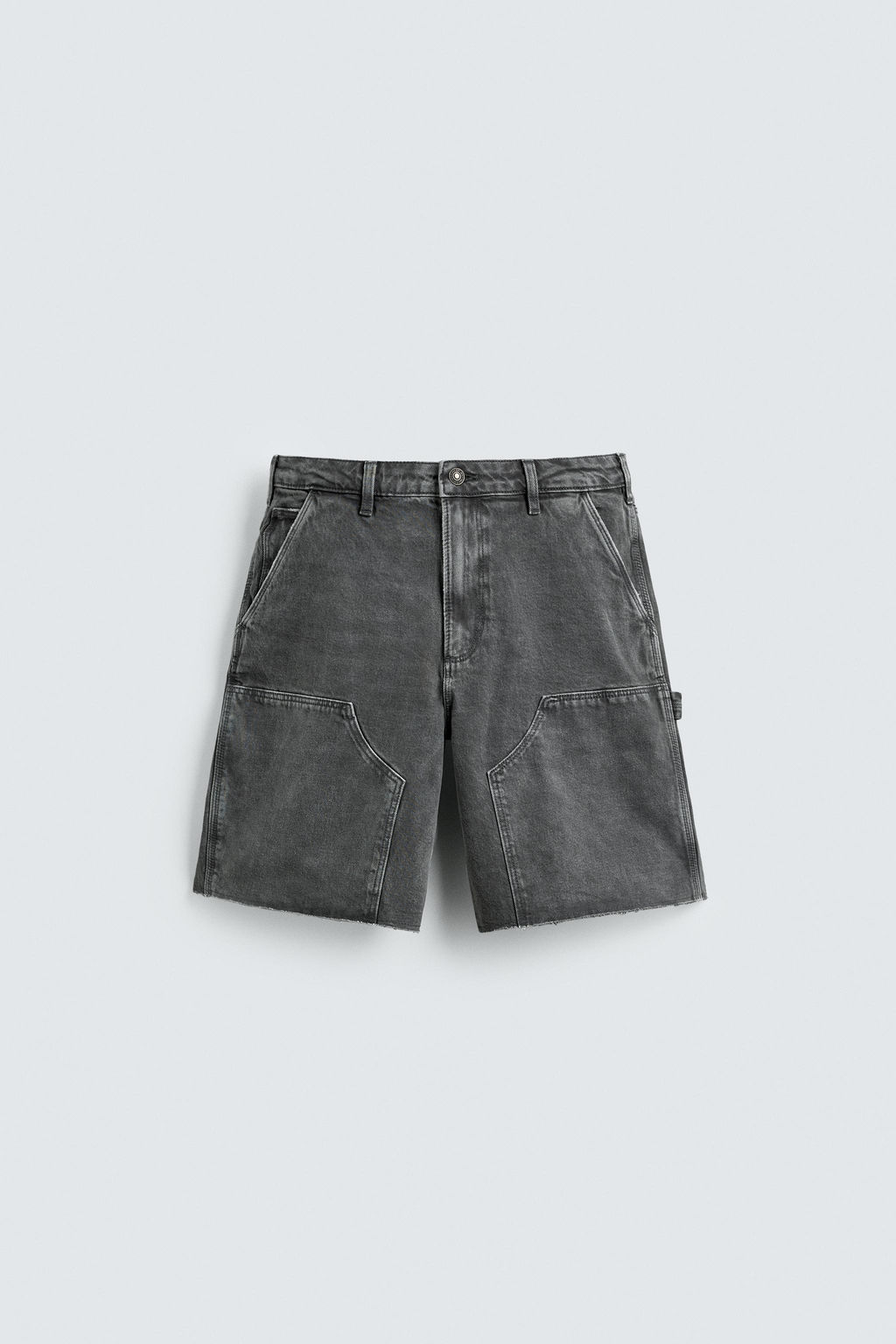 BERMUDA RELAXED FIT BOLSILLO CARPINTERO / Gris oscuro - Zara фото 7