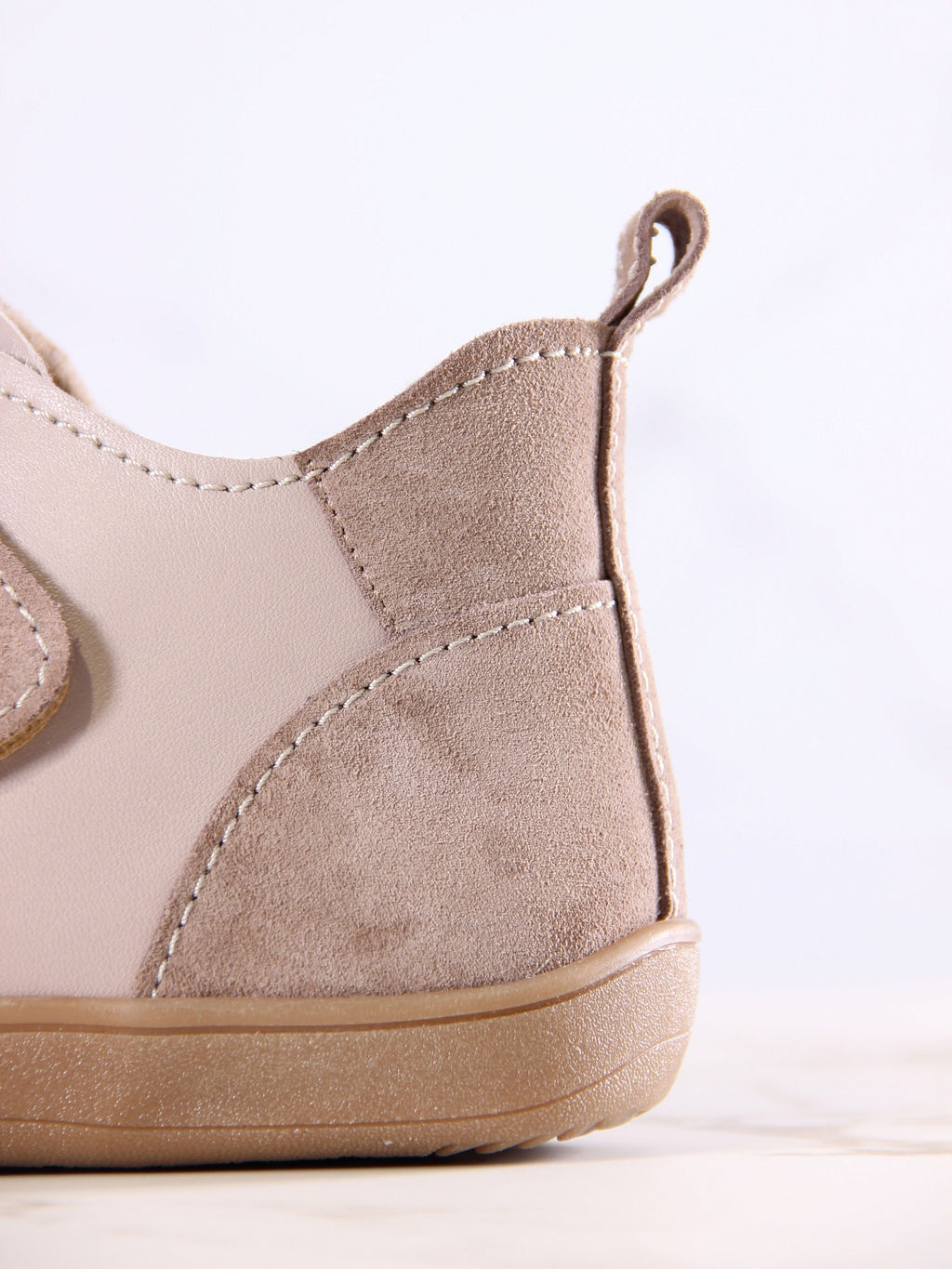 Босоногие ботинки 206.NATAbr.Визон+капучино замша/мех